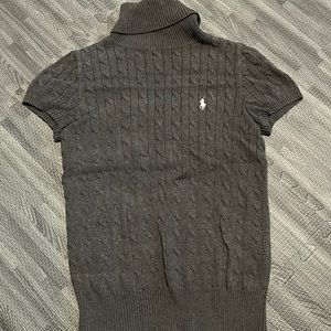Ralph Lauren short sleeve cable knit turtleneck size medium